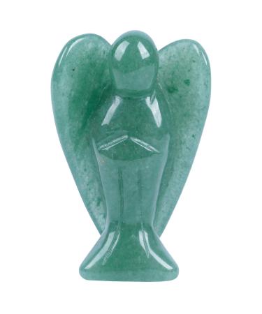 Lovionus89 Naturally green Aventurin W chter Engel Statue hand carved stone healing crystal bag figures decoration 5cm 50mm green aventurin
