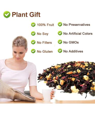 Plant Gift Hawaiian Black Tea Oganic Fruit Herbal Tea All Natural Flavors Loose Leaf Ceylon Roselle Papaya Pineapple Mango Grape Lemon Non GMO Vegan Tea Bags Into Iced Tea & Hot Tea 70G/2.5oz - Buy Online on GoSupps.com