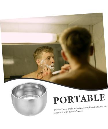 Doitool Double-Walled Stainless Steel Shaving Bowl for Men | Premium Beard Care Foam & Soap Cup | Ideal for Travel - Buy Online on GoSupps.com