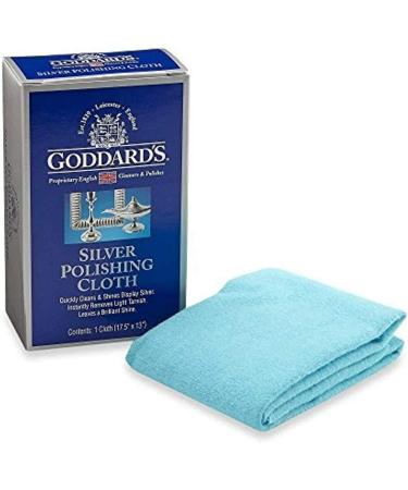Goddards Sterling Silver Polishing Cloth (2-Pack) | English Cotton Jewelry Cleaning Cloth for Silver & Gold - Anti-Tarnish Agents - Buy Online on GoSupps.com