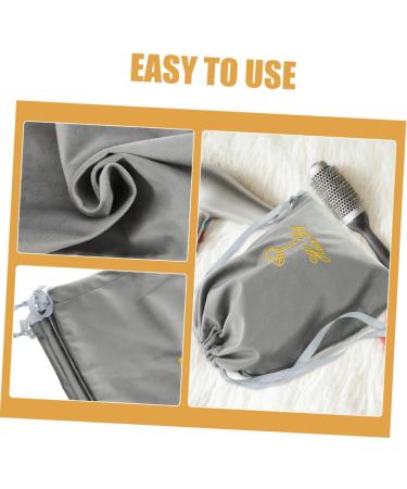MUSISALY 2pcs Hair Dryer Carrying Bags Hair Dryer Drawstring Bags Fabric Drawstring Storage Bag 35.00X30.00X0.50CM Grey - Buy Online on GoSupps.com