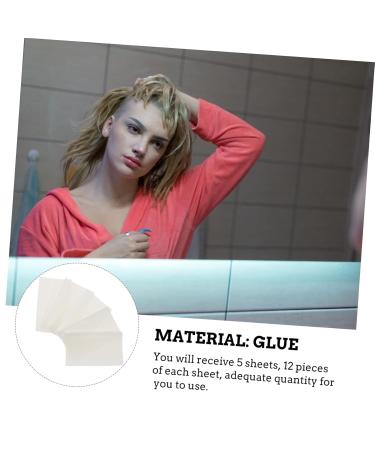 Angoily 25 Sheets Double-sided Tape Double Sided Tape Hair Tape Replacements Seamless Hair Extension Tape Sticker for Wig Invisible Tape Hair Extension Wigs Mini Supplies Adhesive White - Buy Online on GoSupps.com