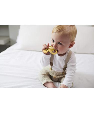 Matchstick Monkey Antimicrobial Silicone Teether & Gel Applicator - BPA Free, Easy-to-Grip, Yellow Monkey Design (3 Months+) - Buy Online on GoSupps.com