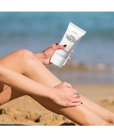 Yunmiao Face Sunscreen Sport Sunscreen Lotion Broad Spectrum SPF 50 UV Sport | 60 Sunscreen Cream Oil-Free & No Smell for Most Skin Types and Skin Tones - Buy Online on GoSupps.com
