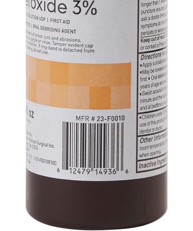 McKesson Antiseptic Hydrogen Peroxide 3% 4oz Bottle - Pack of 24 - Buy Online on GoSupps.com
