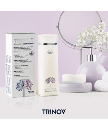 Fidia Farmaceutici Trinov Restitution shampoo cleanser for brittle inflamed and falling hair 200 ml bottle - Buy Online on GoSupps.com