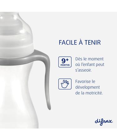 Difrax S Form Large Baby Bottle - 200 ml - Anti Colic 0-6 Months Baby Bottles Newborn and Up - Blue - 1 Pack of Baby Bottles - BPA Free - Buy Online on GoSupps.com