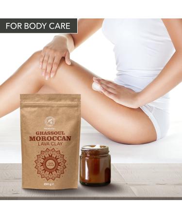 Moroccan Clay 250g - Ghassoul Lavaerde | Chemical-Free Facial Cleansing & Masks - Pure Rhassoul for Natural Beauty - Buy Online on GoSupps.com