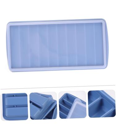 GRIRIW Square Ice Cube Tray 1pc Lid Shaped Household Kitchen Cube Bar Shop DIY Design Dessert Supply Tray Making Ice Home Mold 24.5X11.5CM Blue - Buy Online on GoSupps.com