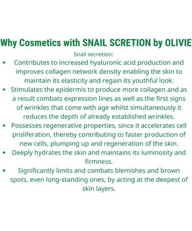 Olivia Natural Beauty! Snail 24H Cream 60 ml 1 Unit - Buy Online on GoSupps.com