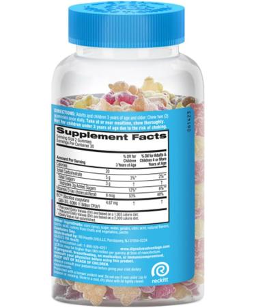 Digestive Advantage 3-in-1 Natural Fruit Flavors Probiotic Gummies for Women & Men Occasional Bloating, Minor Abdominal Discomfort & Gut Health, 60 Count Gummies (3 Pack) - Buy Online on GoSupps.com