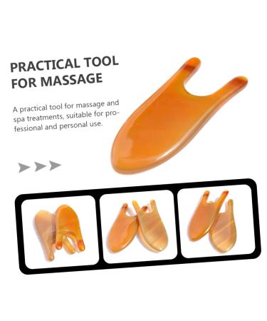 Nose Bridge Massage Board - Ox Horn Gua Sha Facial Tool | Spa & Cosmetic Scraping Board for Face | Natural Yellow Horn Massage Tools - Buy Online on GoSupps.com