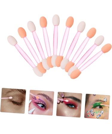 MUSISALY 100pcs Eye Shadow Stick Double Ended Makeup Brush Sponges Makeup Comestic Mini Para Emulsion Pink 6.20X0.50X0.50CM Pink - Buy Online on GoSupps.com