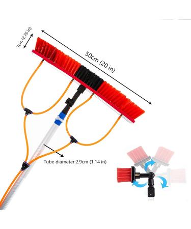 photovoltaic cleaner Window Cleaning Pole Window Cleaning Water-Fed Pole 30Ft Extendable Telesbrush Squeegee Attachment Window Professional Washer Kit 55cm Brush Head 6M/21FT - Buy Online on GoSupps.com