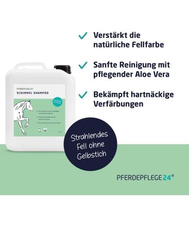 Horse Care24 Mold Shampoo for Horses 5L - Gentle Cleaning & Anti-Yellow Tinge Formula for Bright & Pristine Fur - 5000ml Intensive Care - Buy Online on GoSupps.com