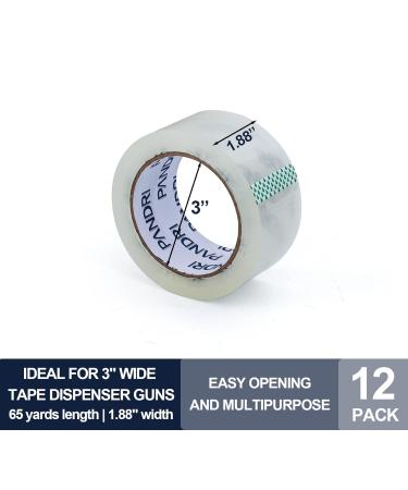 PANDRI Clear Packing Tape 12 Rolls Heavy Duty Packaging Tape for Shipping Packaging Moving Sealing 1.88 inches Wide 65 Yards Per Roll Total 780 Yards - Buy Online on GoSupps.com
