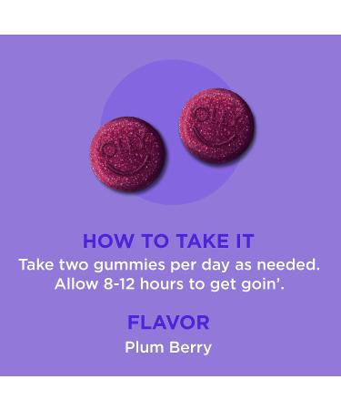 OLLY Keep it Moving Constipation Relief Supplement - 30ct Plum Berry Flavor - Buy Online on GoSupps.com