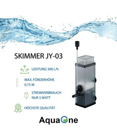 Aquaone JY 03 Aquarium Surface Skimmer with Pump | 300 L/H Filter | Nano Aquarium Accessories - Buy Online on GoSupps.com