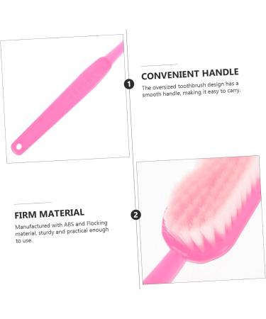 Shop Giant Toy Toothbrush Bag for Cosplay - Medium Flocking Embellishment | Oversized Pink Bath Props & Bulk Supplies (39.5X5.1X3.8CM) - International Shipping Available - Buy Online on GoSupps.com