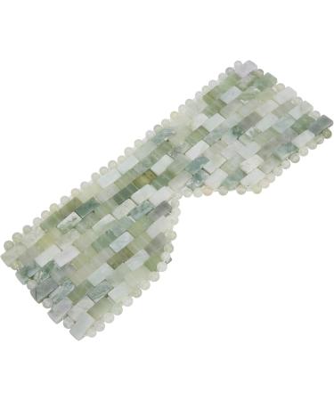 Verdant Touch Jadestone Eye Mask - Natural Facial Massage Device for Relaxation & Eye Care | Calms Tiredness & Reduces Stress - Buy Online on GoSupps.com