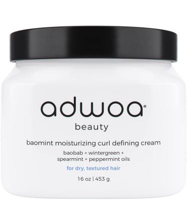 adwoa beauty baomint moisturizing curl defining cream 16 oz. 16 Fl Oz (Pack of 1)