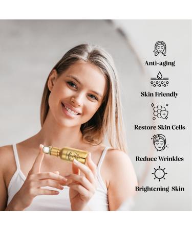 VACY 2-In-1 Hyaluronic Acid & Vitamin C Anti-Aging Face Serum - Smooth Wrinkles & Fine Lines (1.2 Fl Oz Pack of 10) - International Shipping Available - Buy Online on GoSupps.com