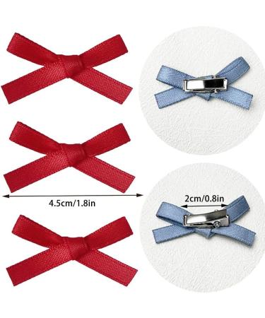 hgnxa Delicate Elegant Style Side Clip Hair Clip Sweet Girls y Style knot Balletcore Denim Blue - Buy Online on GoSupps.com