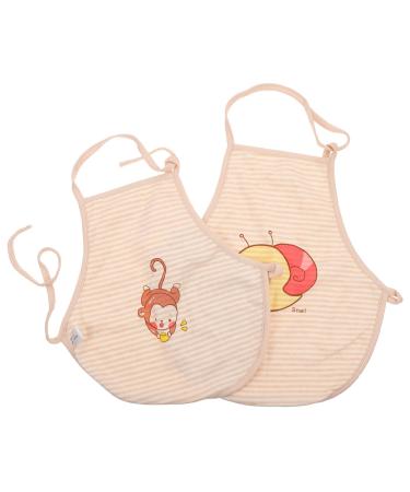 Healvian 2pcs Baby Bellyband Towel Bibs Baby Belly Button Band Infant Bibs Infant Abdominal Binder Baby Belly Cover Baby Belly Protector Belly Covers Cotton Bellybands Newborn Belly Covers