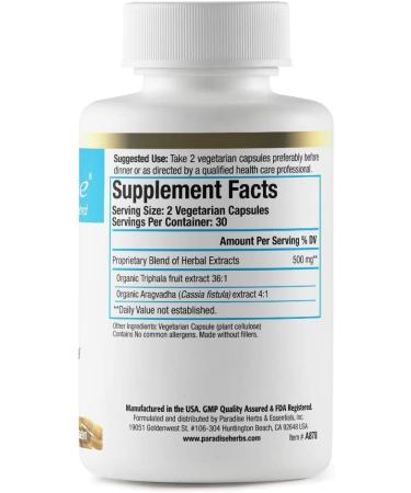Paradise Herbs AYRU Pro Rx Cleanse - 60 Vegetarian Capsules for Detox & Wellness - Buy Online on GoSupps.com