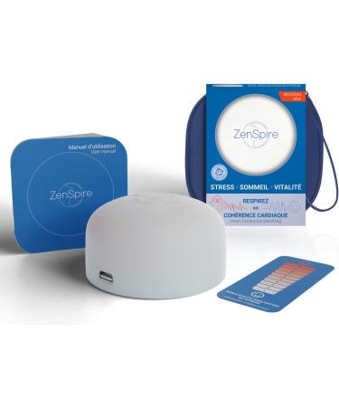 Zenspire - Version 2.0 - Sleeping and stress management aid - Heart coherence - Children and adults tested by studying - chosen for the product of 2020