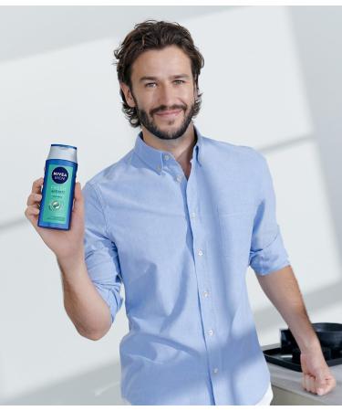 NIVEA MEN Anti Grease Shampoo for oily hair with sage for men 400 ml - Buy Online on GoSupps.com