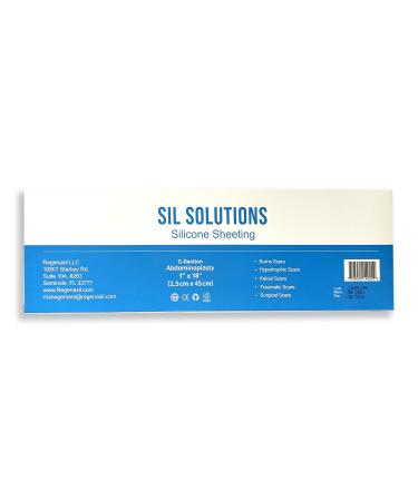 SIL Solutions 1x18 C-Section Abdominoplasty Silicone Sheeting - Medical Grade Scar Treatment - Buy Online on GoSupps.com