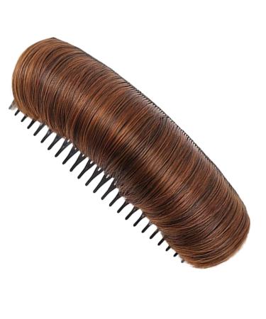 Hair Volume Clip Hair Pads Invisible False Hair Clip Volume Hair Base Styling Insert Tool Hair Bump Up Clip Bun Hair Pad Accessories for Girls Light Brown