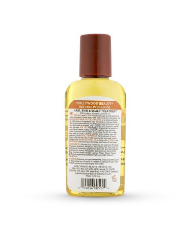 Hollywood Beauty Tea Tree Oil - 2 fl oz | Moisturizes Hair & Scalp Fights Fungus Vitamin E & Aloe Enriched - International Shipping Available - Buy Online on GoSupps.com