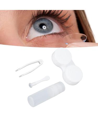 HEITIGN Cute Cartoon Heart Contact Lens Case 5-in-1 Travel Kit with Mirror & Tools - Perfect for Girls & Women - Buy Online on GoSupps.com