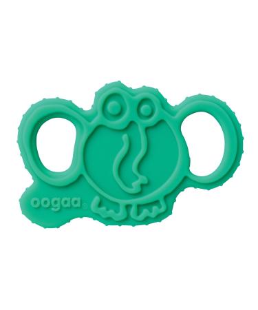 oogaa Baby Silicone Elephant Teether Sea Green