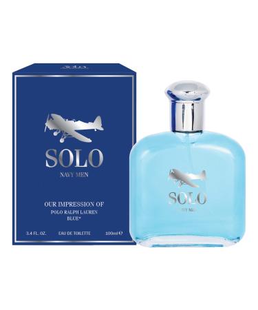 Navy Impression Cologne for Men Eau De Toilette Fragrance Notes: Cranberry Saffron Sage Grapefruit Coffee Musk Perfect for Casual Perfect for Special Occasions 3.4 Ounces