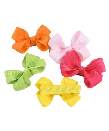 40 Pcs 2.5 Baby Girl Hair Clips - Little Hair Bows Rip Bands and Arches for Kids Hairdressing - Buy Online on GoSupps.com
