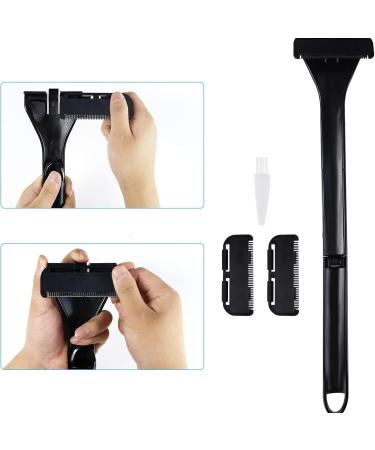 Xtauaguh Back Razor & Trimmer | Portable Body Shaver with Foldable Handle for Travel & Home | Wet/Dry Use - Buy Online on GoSupps.com