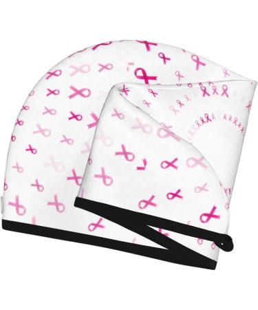 Buy Hair Towel Wrap - Quick-Dry Hair Turban with Button | Perfect for Breast Cancer Awareness - Buy Online on GoSupps.com