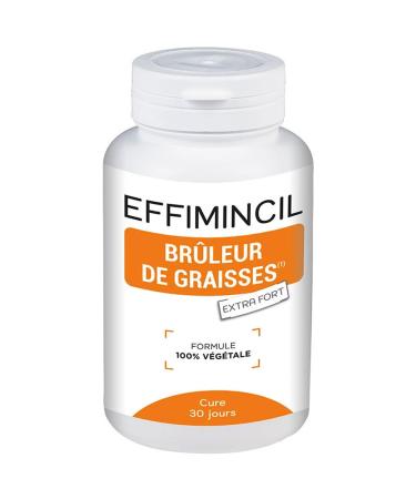 NUTRIEXPERT Fat-Burning Effimincil - 100% Vegetable Formula - Double Action Slimming - 30 Day Cure - 120 Vegetable Capsules
