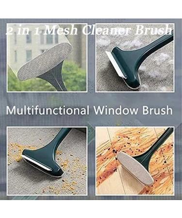 LONGLUAN 2 in 1 Mesh Cleaner Brush 2 in 1 Window Mesh Cleaning Brush Multi-functional Sponge and Mesh Cleaning Tool 2 in 1 Mesh Cleaner Brush Can Also Serve as a Window Scraper (Yellow) - Buy Online on GoSupps.com