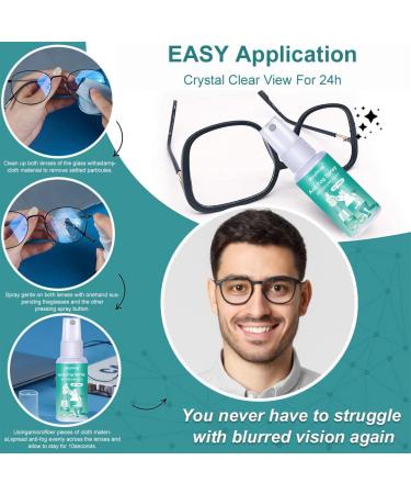 2-Pack Anti Fog Spray for Glasses & Lenses - Quick & Long-Lasting Formula for Goggles, Ski Masks, Mirrors, Windows & Windshields - Buy Online on GoSupps.com