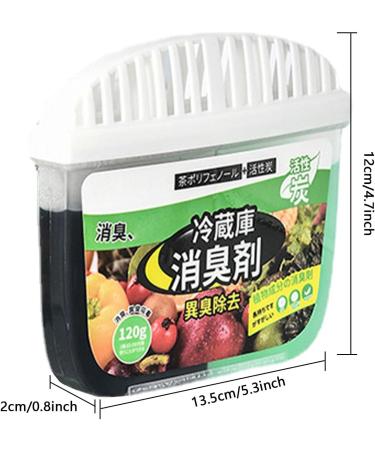 Masexi Refrigerator Deodorizer - Activated Carbon Air Purifier Box - 120g | Nature Fresh - Removes Smells & Moisture for Fresh Food - Buy Online on GoSupps.com
