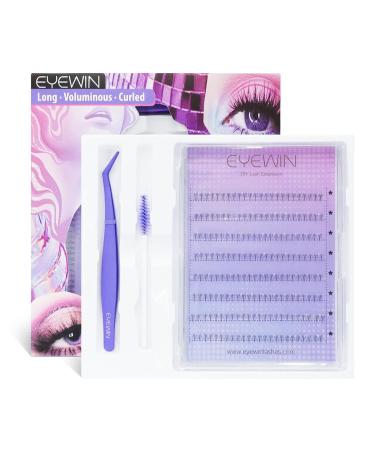 Bottom Lash Clusters Eyelash Extensions: Self-adhesive Lower Eyelash Cluster kit 96pcs Natural Look Lashes extension for Bottom Eyelashes 6mm No Glued Self-stick Bottom Eyelash Cluster (Small Flame)