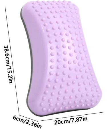 Raxove Backshifted Pillow - Ergonomic Lumbar Support & Inflatable Lower Back Relief | Posture Correction Equipment in Purple - Buy Online on GoSupps.com