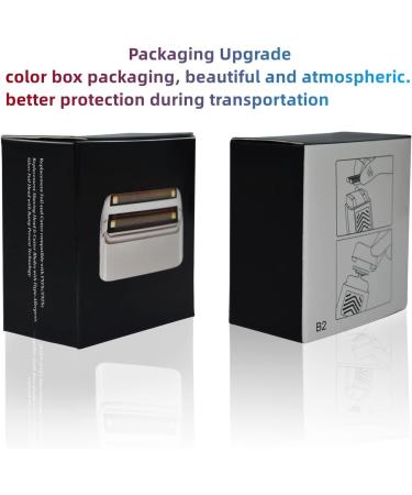 2 Pack Replacement Foil and Cutters Compatible with BaBylissPRO Double Foil Shaver Replacement Foil for BaBylissPRO Barberology FXFS2 Shaver Golden Gold/2pc - Buy Online on GoSupps.com