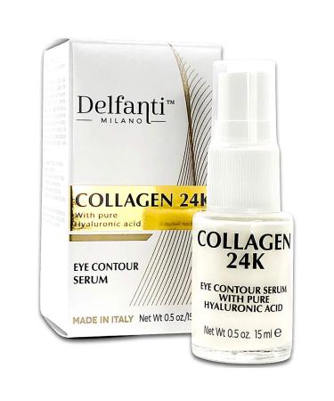 Delfanti Milano   COLLAGEN 24K   Eye Contour Serum   with pure Hyaluronic Acid   Made in Italy.