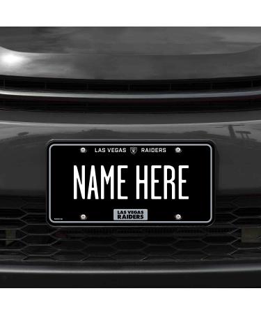 Las Vegas Raiders Personalized Metal Auto Tag - 8.5 x 11 - Customizable License Plate for Truck, Car, SUV - Buy Online on GoSupps.com