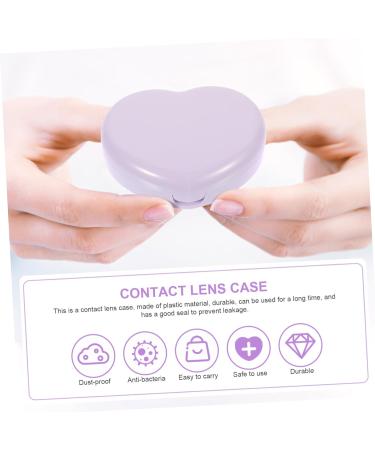 JECOMPRIS Contact Lens Container | Travel-Friendly Organizer for Eyes | Violet Storage Case - 7.2x5.8x2cm - Buy Online on GoSupps.com